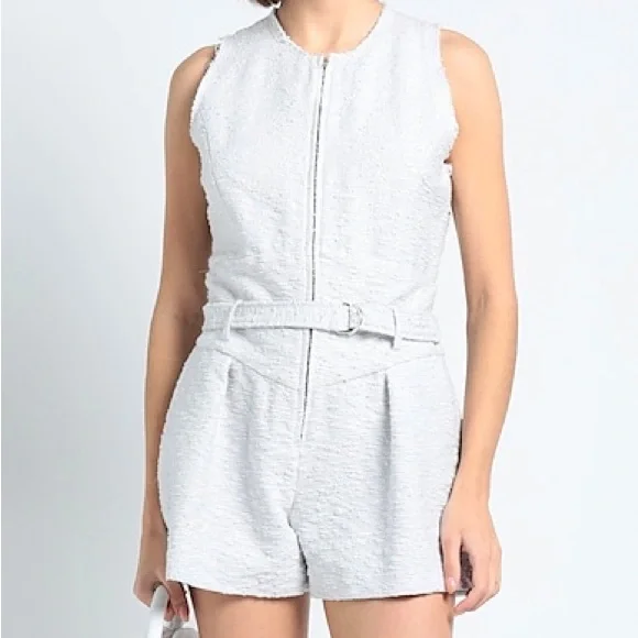 IRO white textured Jumpsuits one piece - Picture 3 of 11